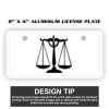 2" X 4" Aluminum License Plate  Thumbnail