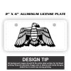 2" X 4" Aluminum License Plate  Thumbnail