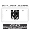 2" X 4" Aluminum License Plate  Thumbnail