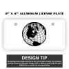 2" X 4" Aluminum License Plate  Thumbnail