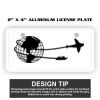 2" X 4" Aluminum License Plate  Thumbnail