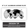2" X 4" Aluminum License Plate  Thumbnail