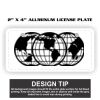 2" X 4" Aluminum License Plate  Thumbnail