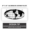 2" X 4" Aluminum License Plate  Thumbnail