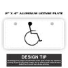 2" X 4" Aluminum License Plate  Thumbnail