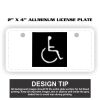 2" X 4" Aluminum License Plate  Thumbnail
