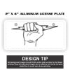2" X 4" Aluminum License Plate  Thumbnail
