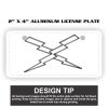 2" X 4" Aluminum License Plate  Thumbnail