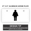 2" X 4" Aluminum License Plate  Thumbnail