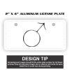 2" X 4" Aluminum License Plate  Thumbnail