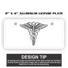 2" X 4" Aluminum License Plate  Thumbnail