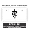 2" X 4" Aluminum License Plate  Thumbnail