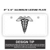 2" X 4" Aluminum License Plate  Thumbnail