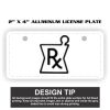 2" X 4" Aluminum License Plate  Thumbnail