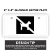 2" X 4" Aluminum License Plate  Thumbnail