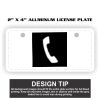 2" X 4" Aluminum License Plate  Thumbnail