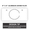 2" X 4" Aluminum License Plate  Thumbnail