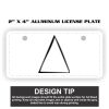 2" X 4" Aluminum License Plate  Thumbnail
