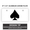 2" X 4" Aluminum License Plate  Thumbnail