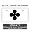 2" X 4" Aluminum License Plate  Thumbnail