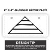 2" X 4" Aluminum License Plate  Thumbnail