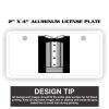 2" X 4" Aluminum License Plate  Thumbnail