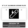2" X 4" Aluminum License Plate  Thumbnail
