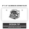 2" X 4" Aluminum License Plate  Thumbnail