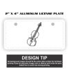 2" X 4" Aluminum License Plate  Thumbnail
