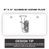 2" X 4" Aluminum License Plate  Thumbnail