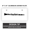 2" X 4" Aluminum License Plate  Thumbnail