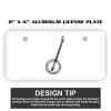 2" X 4" Aluminum License Plate  Thumbnail