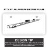 2" X 4" Aluminum License Plate  Thumbnail