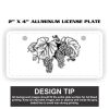 2" X 4" Aluminum License Plate  Thumbnail