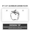 2" X 4" Aluminum License Plate  Thumbnail