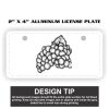2" X 4" Aluminum License Plate  Thumbnail