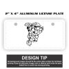 2" X 4" Aluminum License Plate  Thumbnail