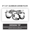 2" X 4" Aluminum License Plate  Thumbnail