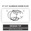 2" X 4" Aluminum License Plate  Thumbnail