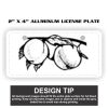 2" X 4" Aluminum License Plate  Thumbnail