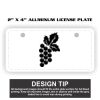 2" X 4" Aluminum License Plate  Thumbnail