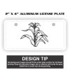 2" X 4" Aluminum License Plate  Thumbnail