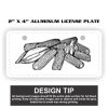 2" X 4" Aluminum License Plate  Thumbnail