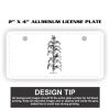 2" X 4" Aluminum License Plate  Thumbnail