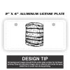 2" X 4" Aluminum License Plate  Thumbnail