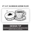 2" X 4" Aluminum License Plate  Thumbnail