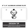 2" X 4" Aluminum License Plate  Thumbnail