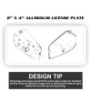 2" X 4" Aluminum License Plate  Thumbnail