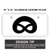 2" X 4" Aluminum License Plate  Thumbnail
