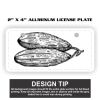2" X 4" Aluminum License Plate  Thumbnail